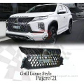 Pajero 2021+ LX mtindo bumper grille na LED